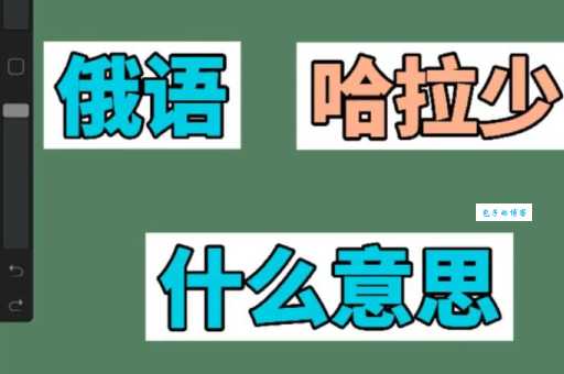 哈拉少是什么意思