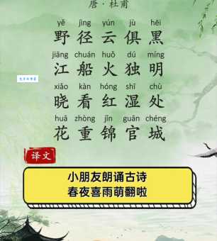 春夜喜雨