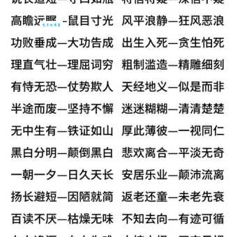 妙语连珠的反义词有哪些？这几个词语你都认识吗？
