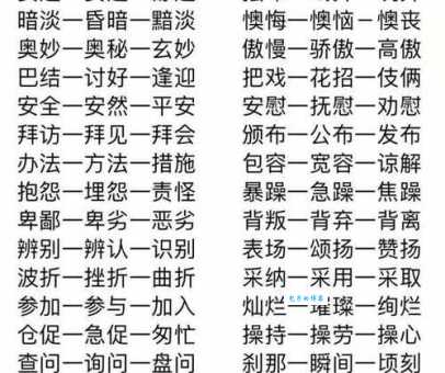 一致的近义词大全:涵盖各种语境下的替换词