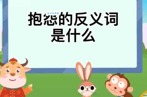 抱怨的反义词是什么?感激和理解你了解吗?