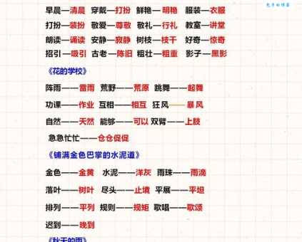 偏僻近义词辨析:教你轻松掌握词语运用