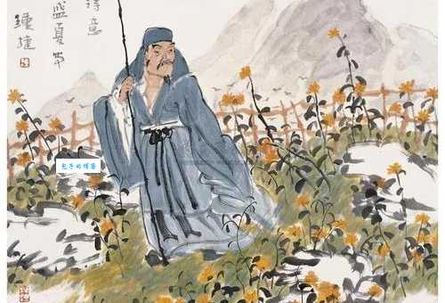 采菊东篱下，悠然见南山。