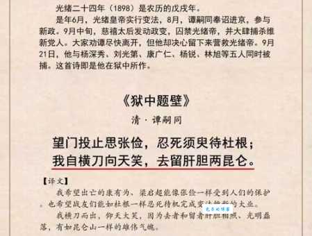 我自横刀向天笑，去留肝胆两昆仑。