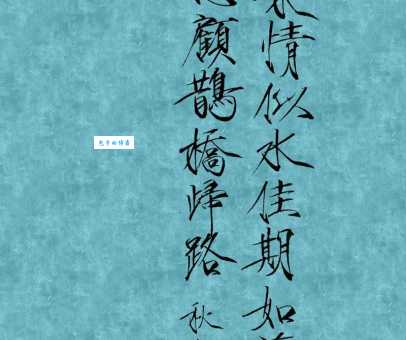 柔情似水，佳期如梦，忍顾鹊桥归路。