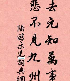 死去元知万事空，但悲不见九州同。