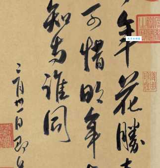 可惜明年花更好，知与谁同？