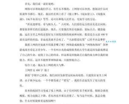 网络之旅（小学四年级叙事作文400字）
