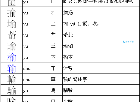 榆组词_榆字组词造句解释精选