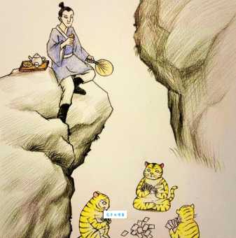 坐山观虎斗的意思