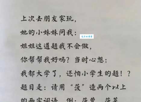 菠字组词造句精选