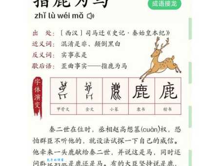 汉语词语“指鹿为马”的同义词、近义词、反义词及区别与用法