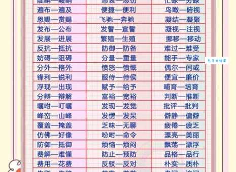 汉语词语“点缀”的同义词、近义词、反义词及区别与用法