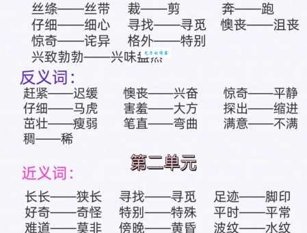 汉语词语“展开”的同义词、近义词、反义词及区别与用法