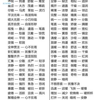 汉语词语“庞然大物”的同义词、近义词、反义词及区别与用法