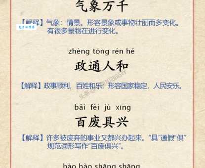 气象万千的意思是什么 简单解释这个成语的含义