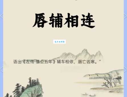 唇齿相依的意思和近义词有哪些类似成语可以替换