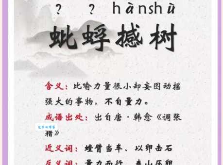 蚍蜉撼树什么意思 教你正确理解和使用这个成语