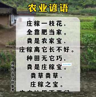 农谚的意思是什么这些老话藏着大智慧