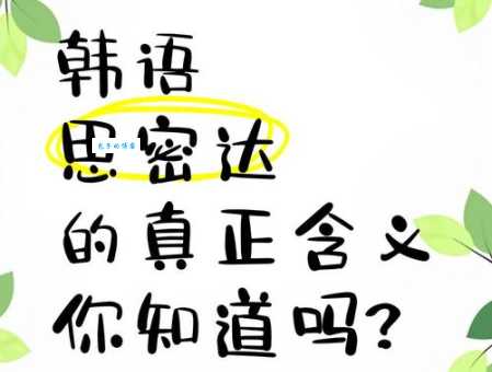 思密达是什么意思啊韩国人说话必备后缀