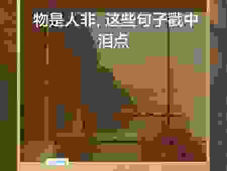 物是人非的意思是什么？看完这些例子你就彻底明白了！